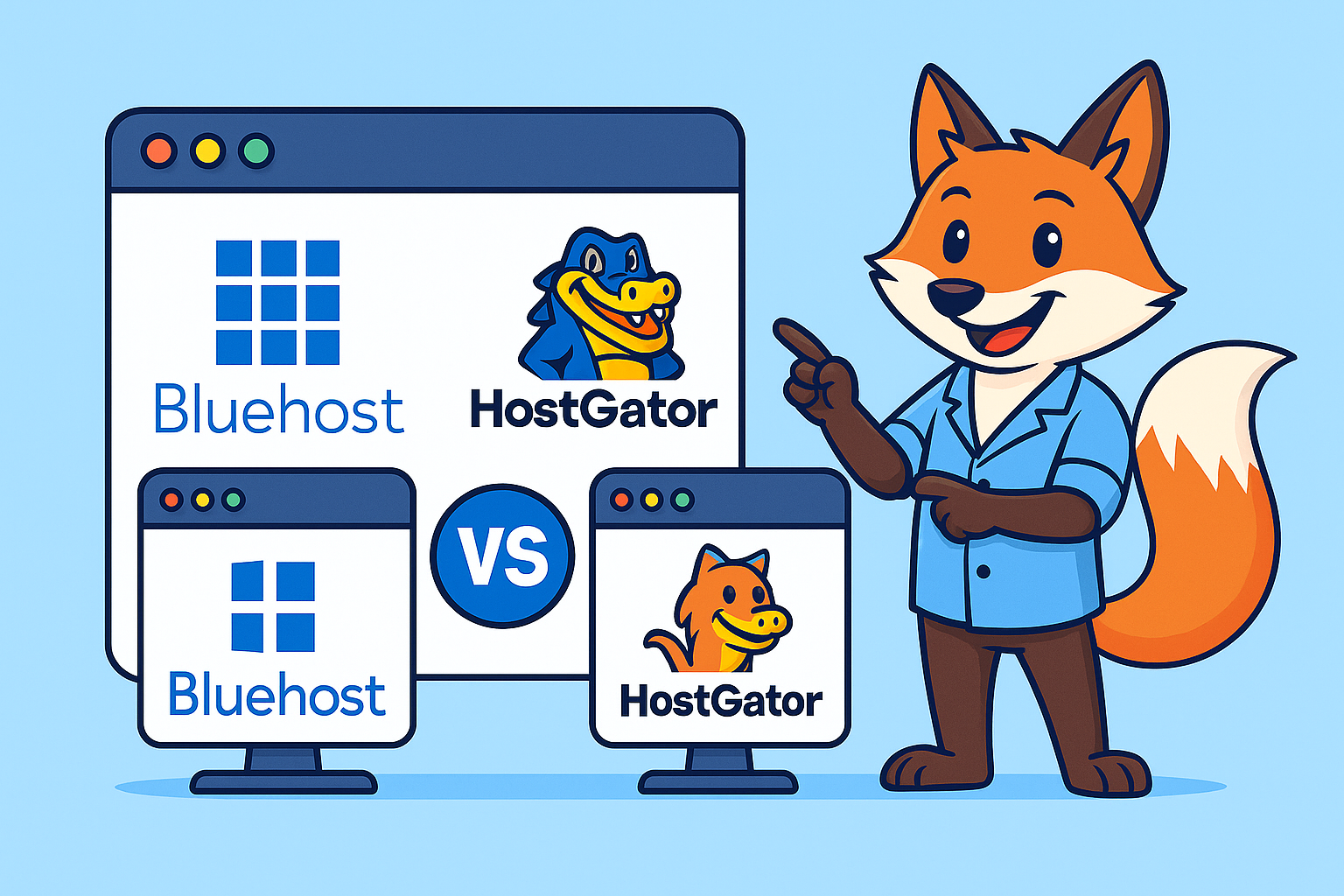 Bluehost vs HostGator: مقارنة شاملة لاختيار استضافة موثوقة لموقعك