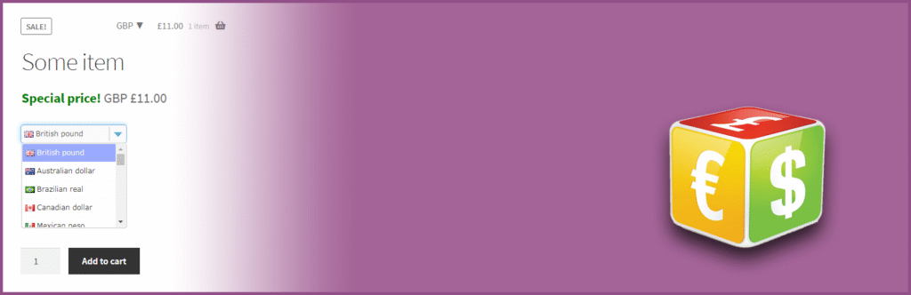 Currency Switcher for WooCommerce