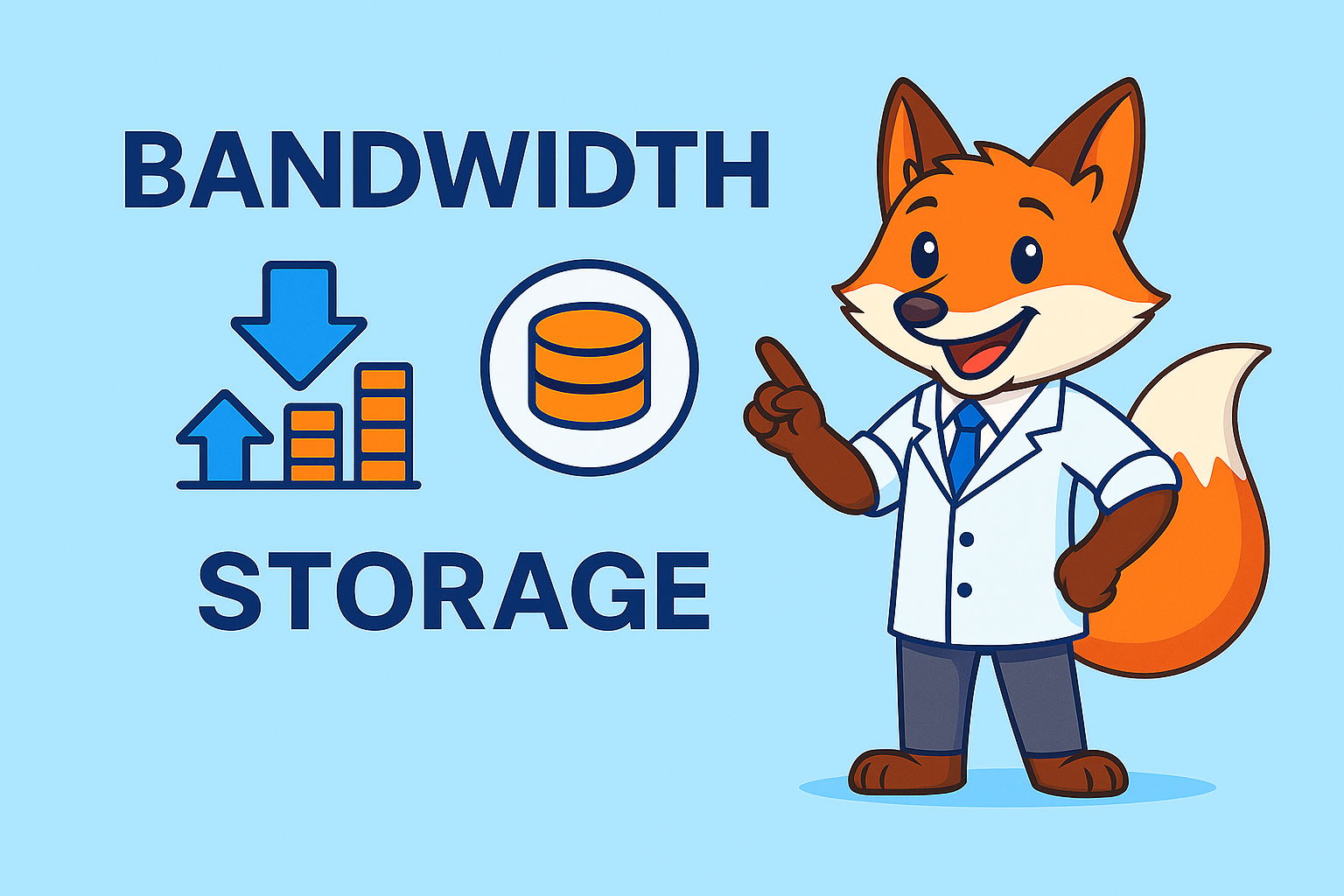 الفرق بين Bandwidth وStorage في الاستضافة