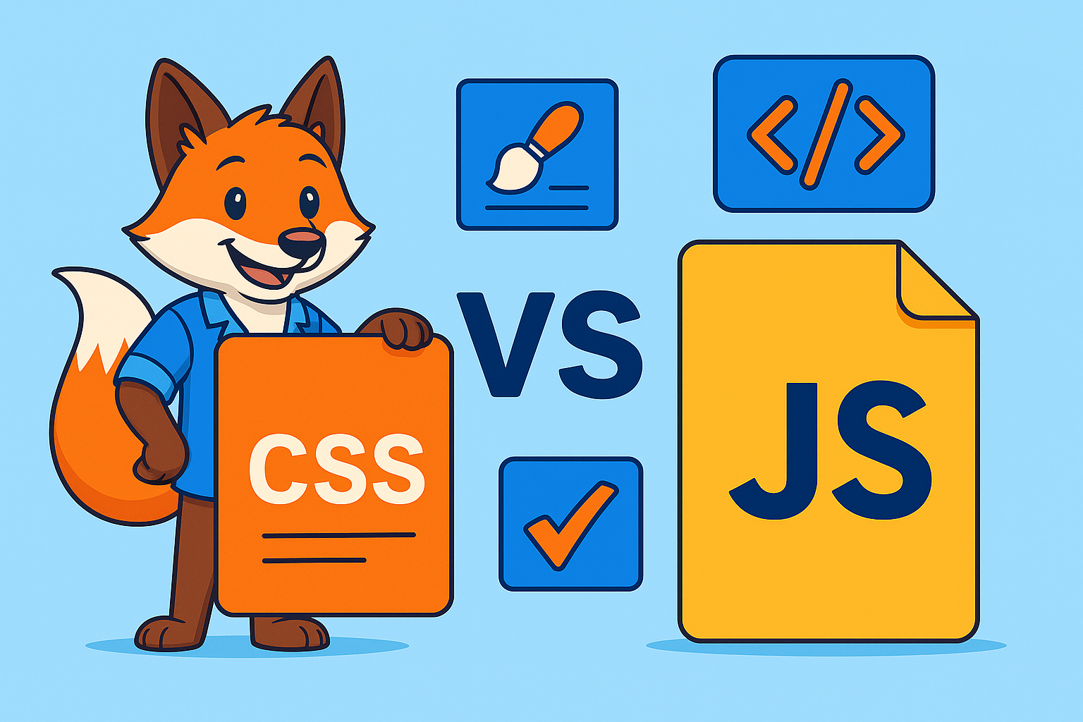 الفرق بين CSS وJavaScript: شرح مبسّط للمبتدئين