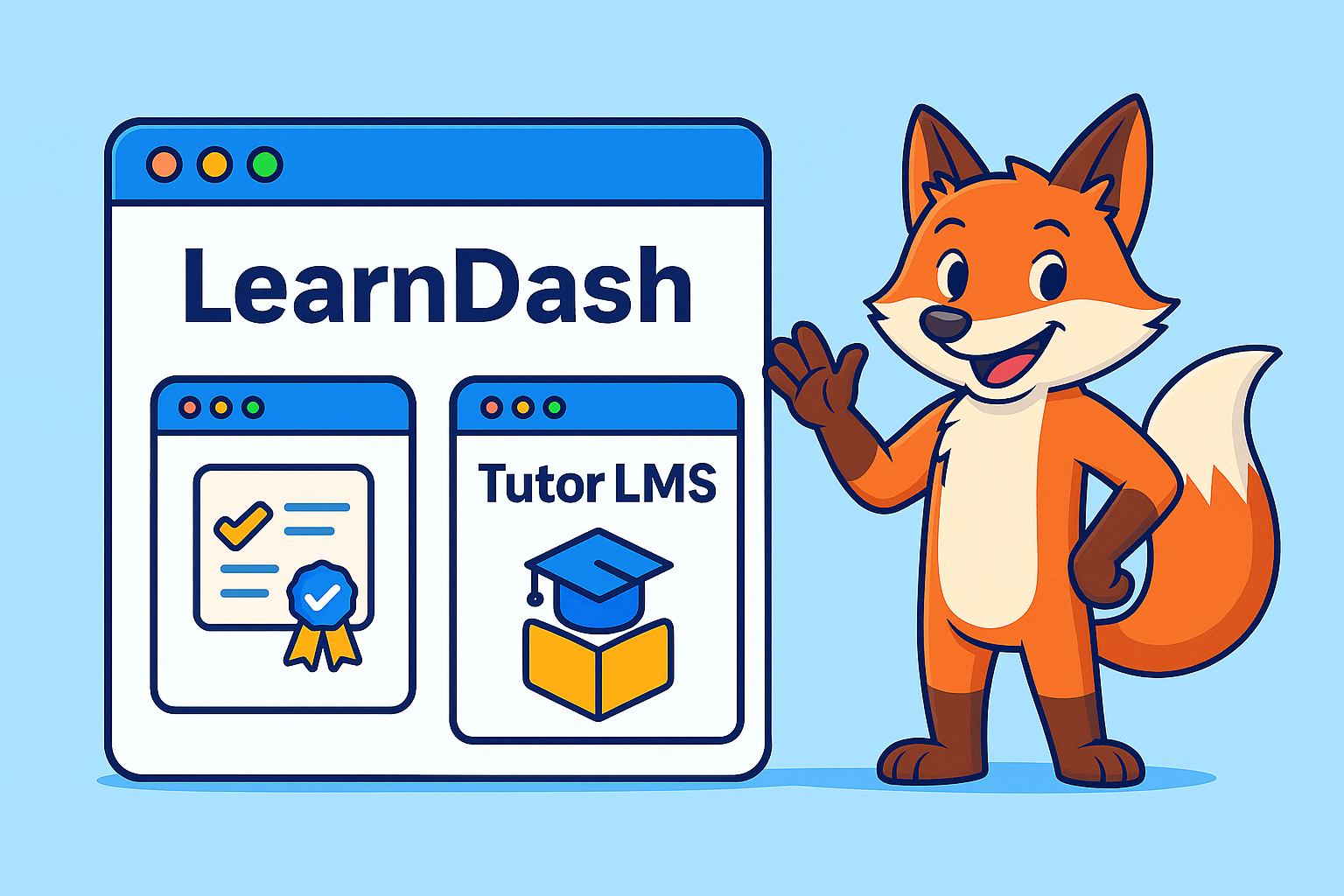 مقارنة بين افضل اضافات للدورات التعليمية LearnDash أو Tutor LMS